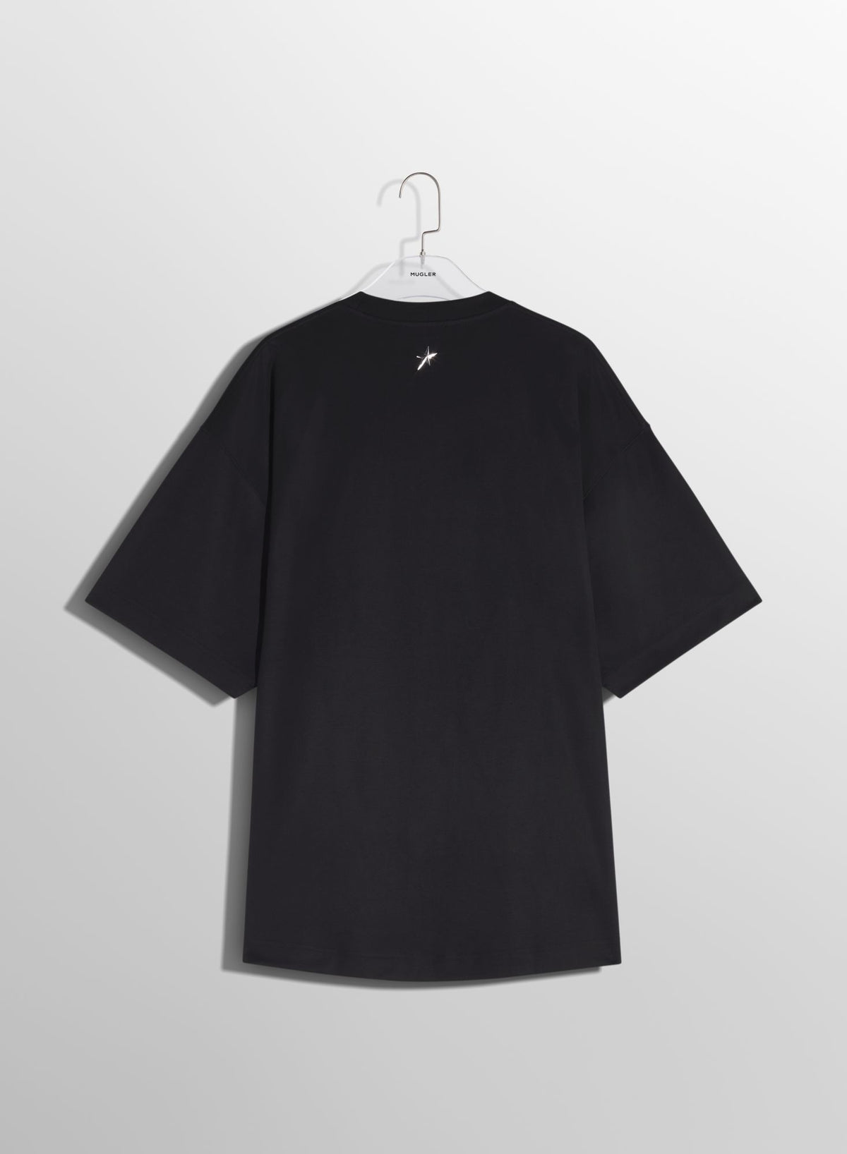 WHITE OVERSIZED PIERCED T-SHIRT