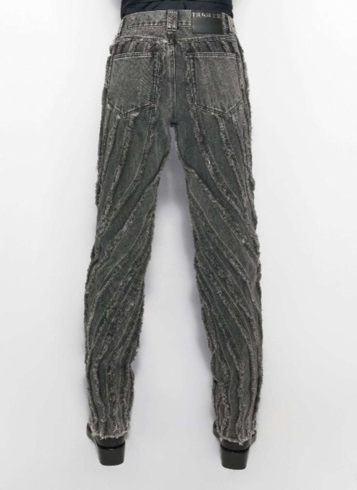 BLUE SPIRAL BAGGY JEANS