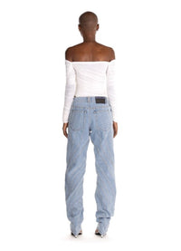 SPIRAL BAGGY DENIM JEANS