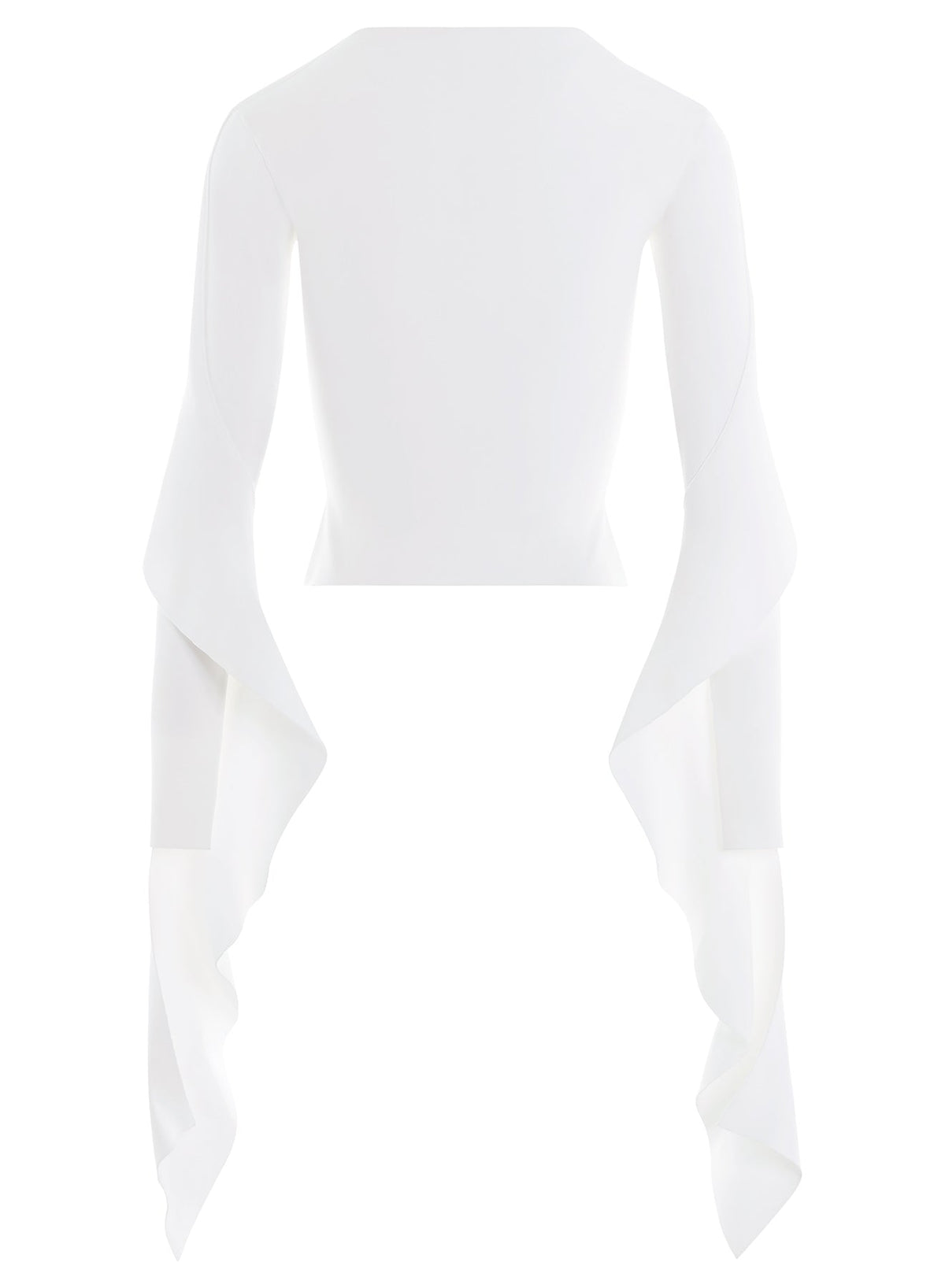 BLACK ASYMMETRIC KNITTED TOP