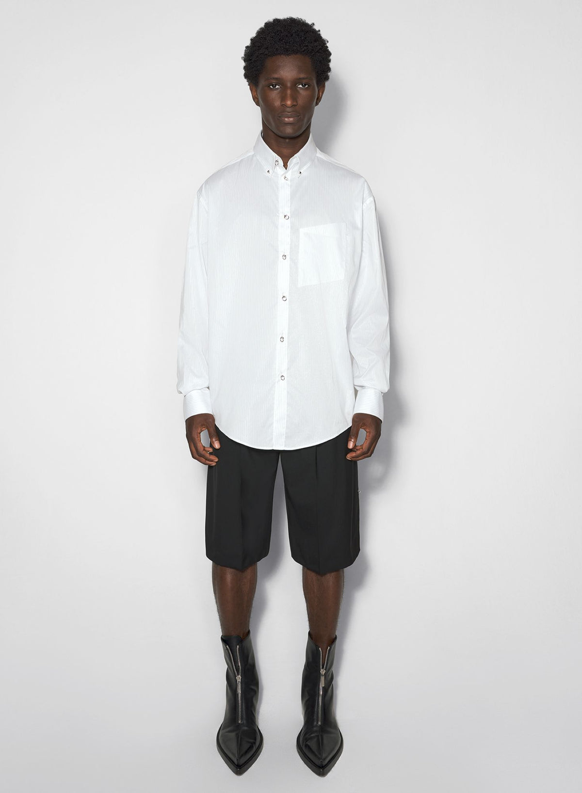 PINSTRIPE POPLIN SHIRT
