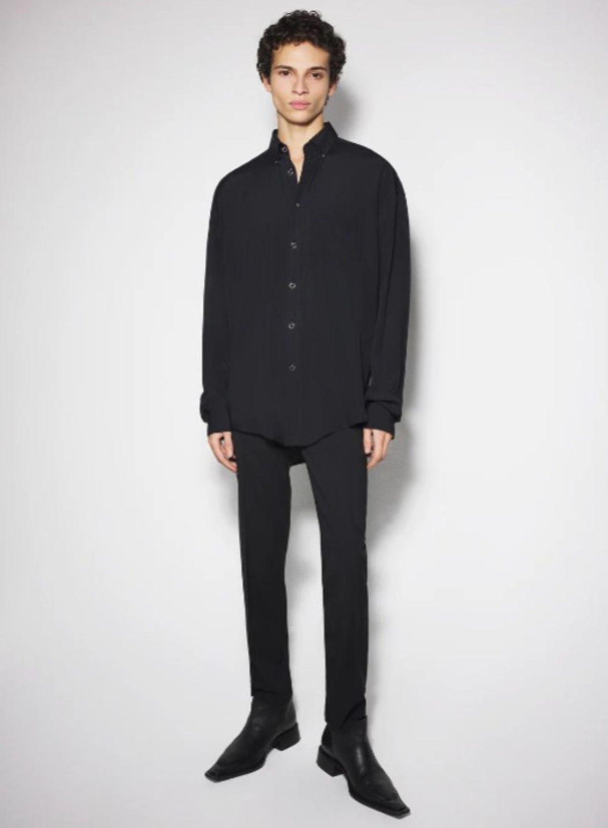 BLACK PIERCED SHIRT