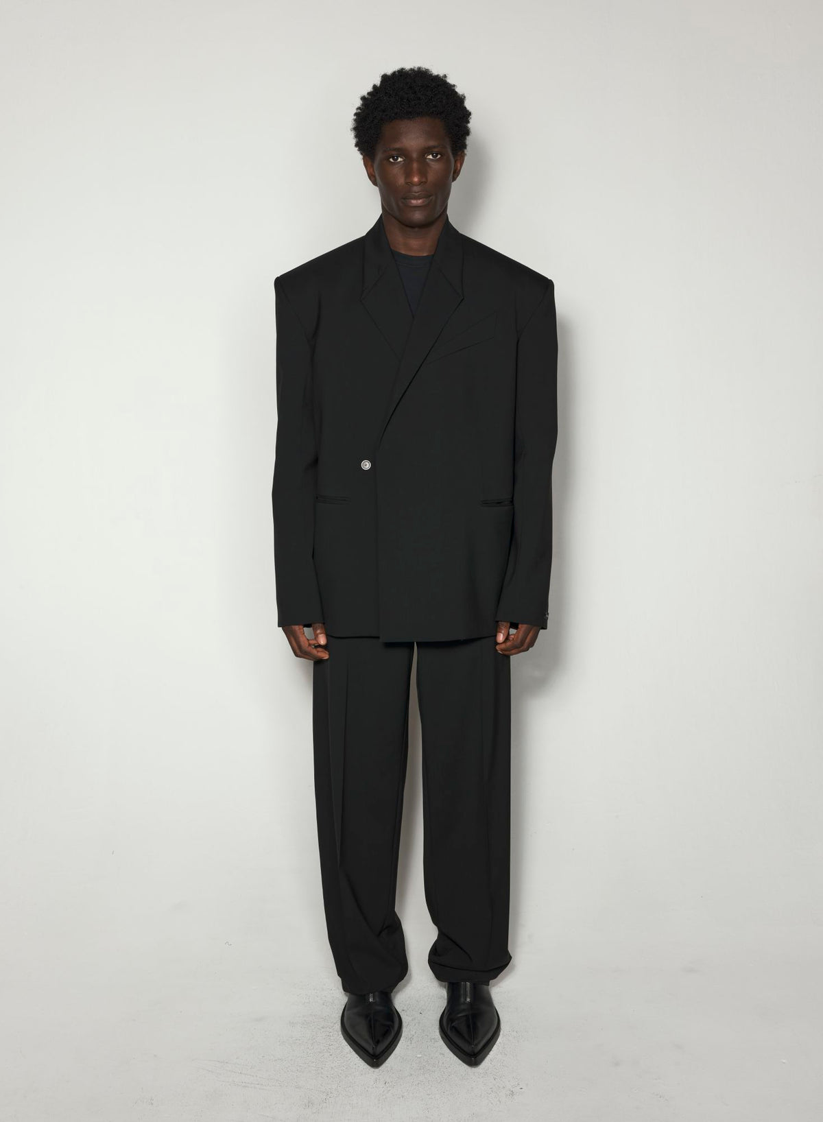 BLACK OVERSIZED TAILORING JACKET