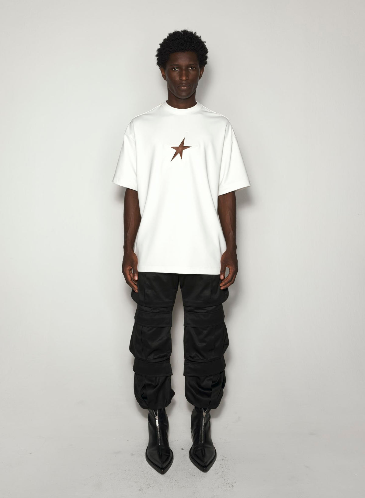 WHITE STAR OVERSIZED T-SHIRT