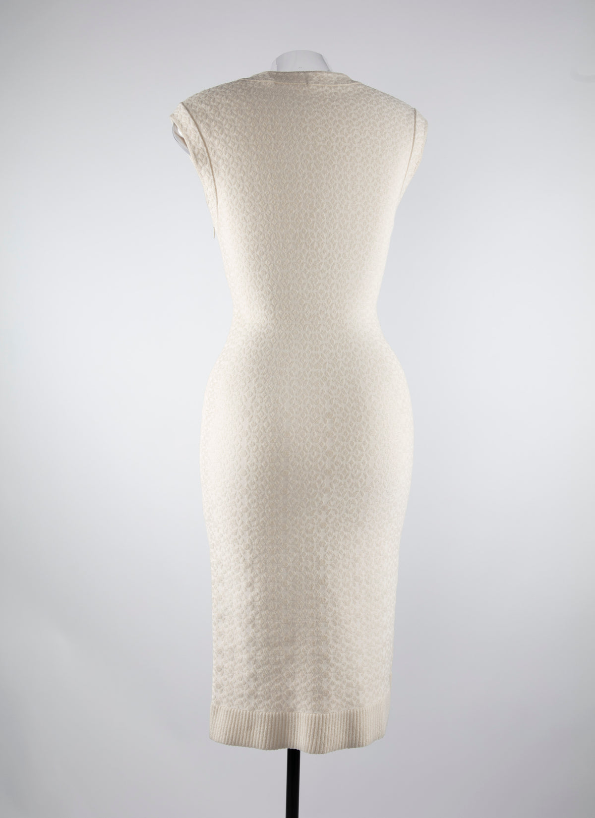 Sleeveless square neck dress - Vanilla