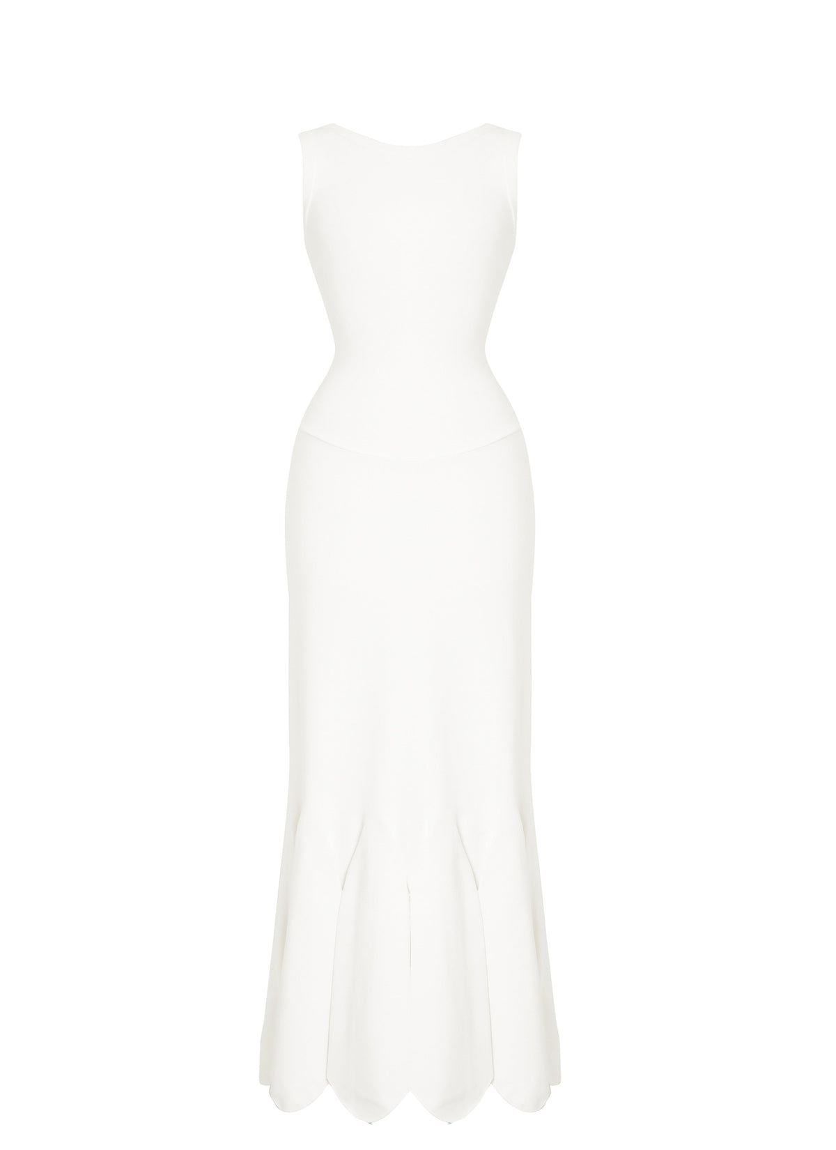 Robe sans manches Mermaid - Blanc