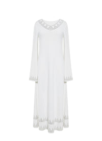 Robe à manches longues - Blanc