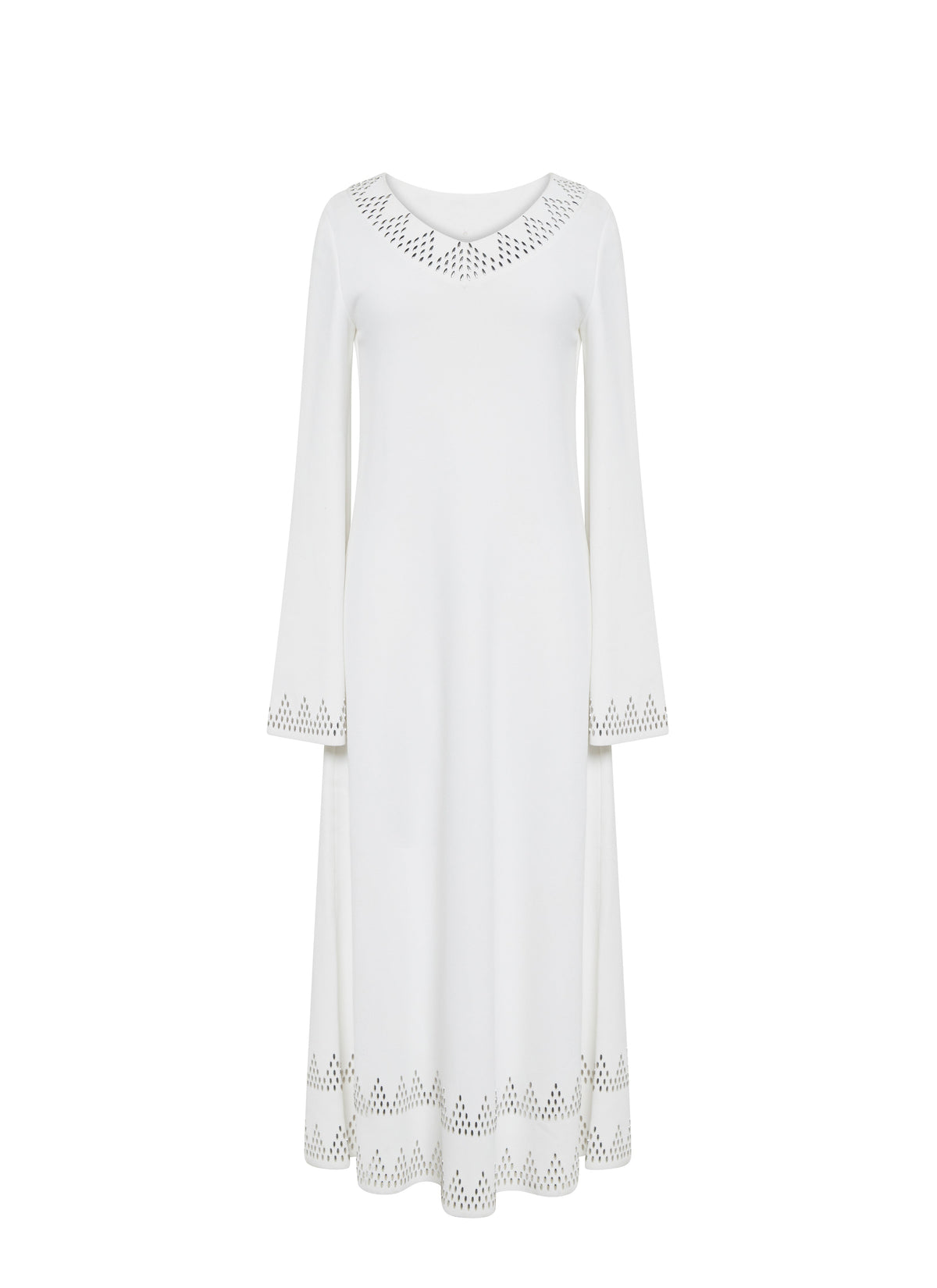 Robe à manches longues - Blanc