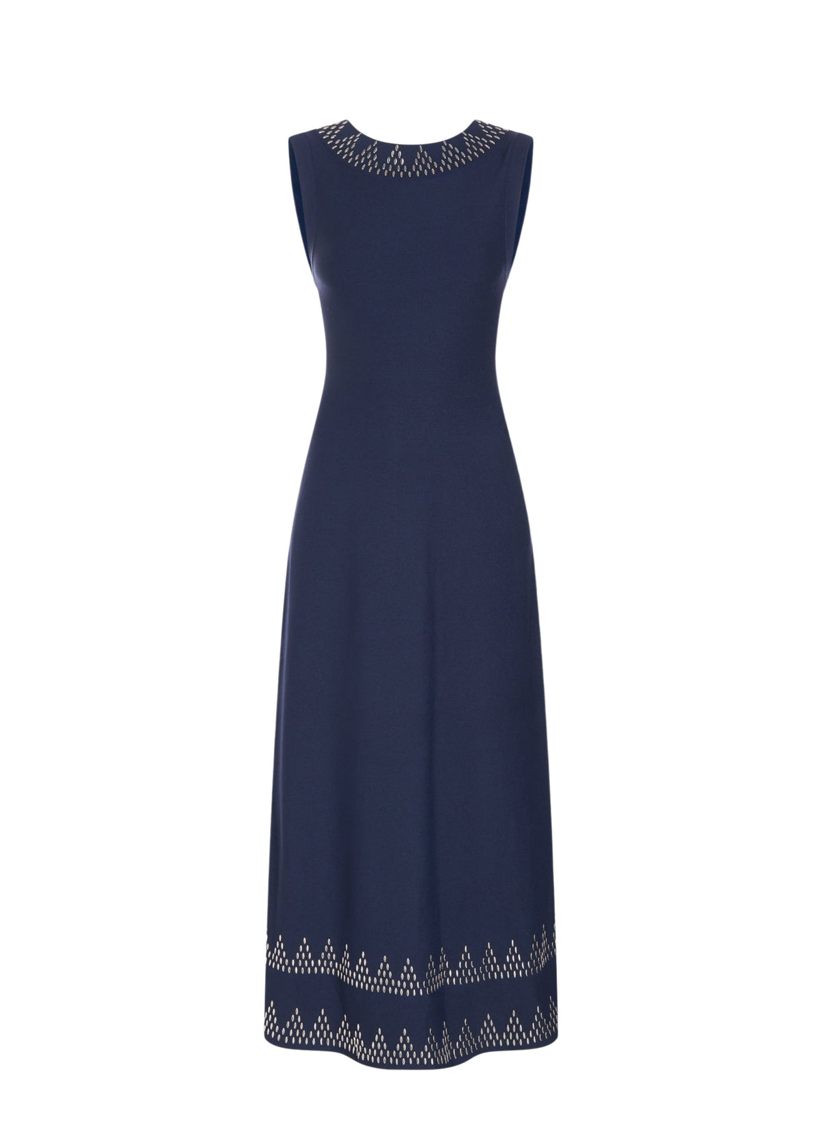 Robe sans manches Triangle en maille - Cobalt