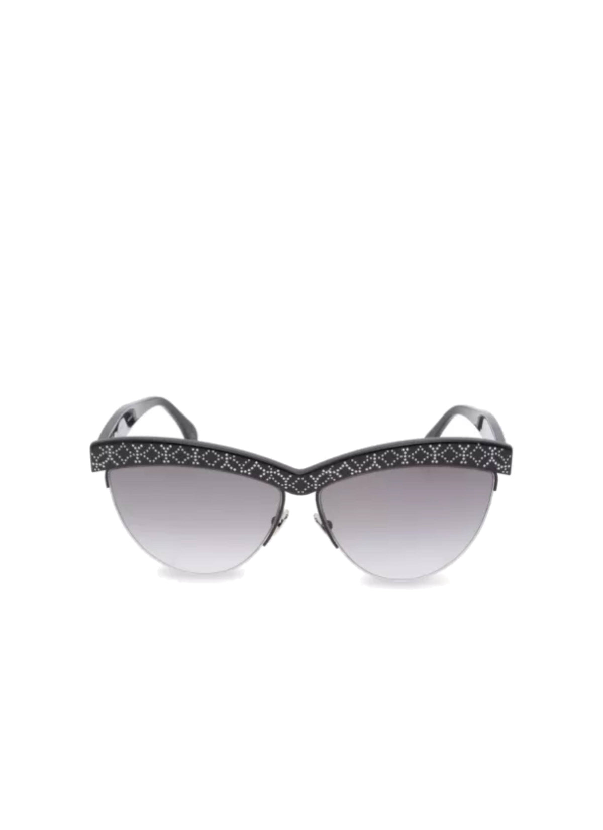 Lunettes Cat eye à motif argenté - Gris & Noir