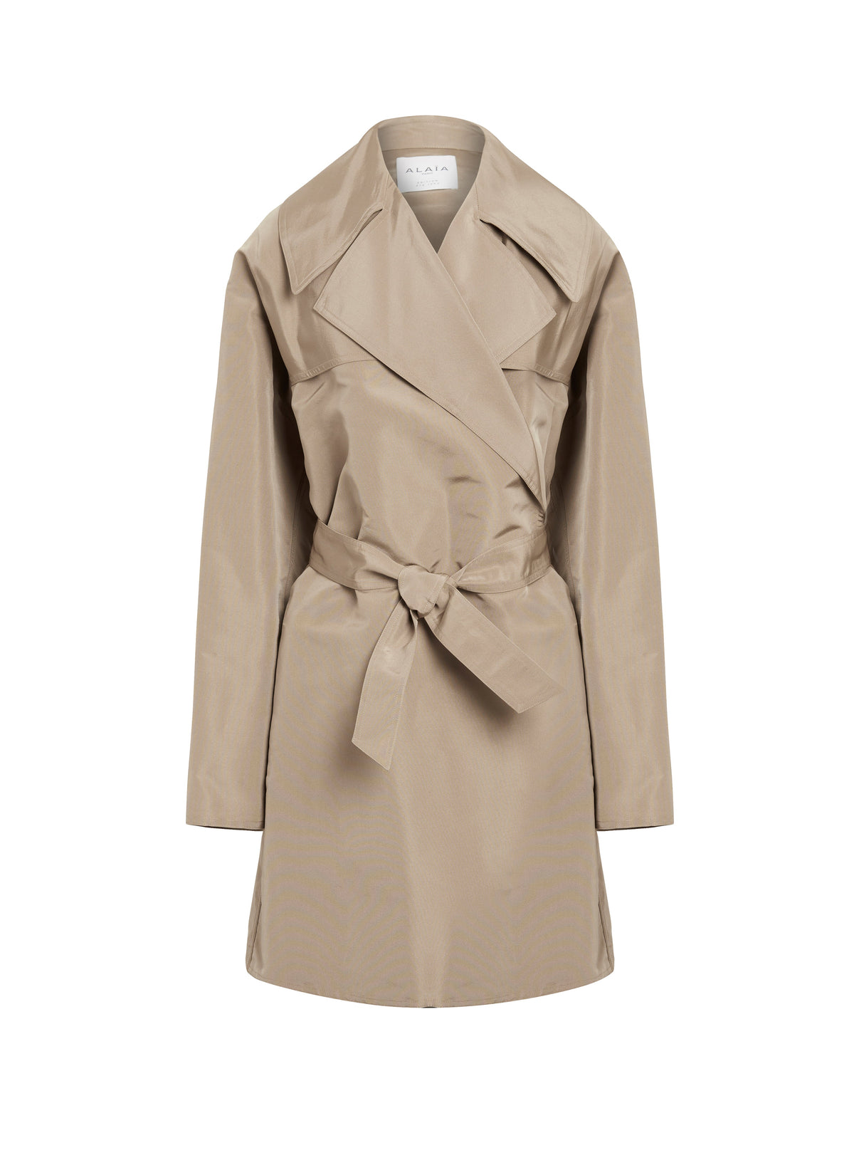 Trench oversize en soie - Sable