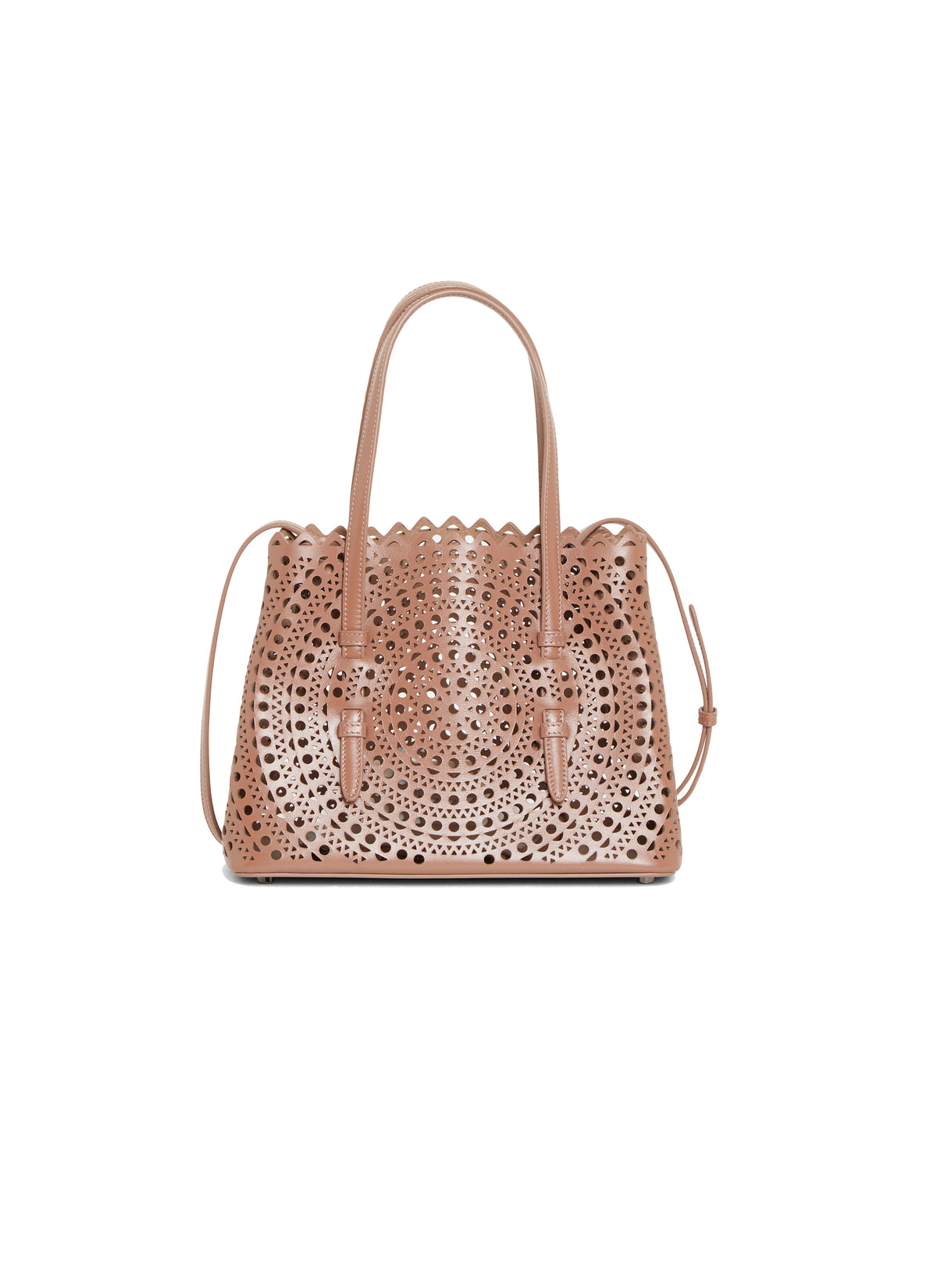 Mina leather tote bag - Tobacco