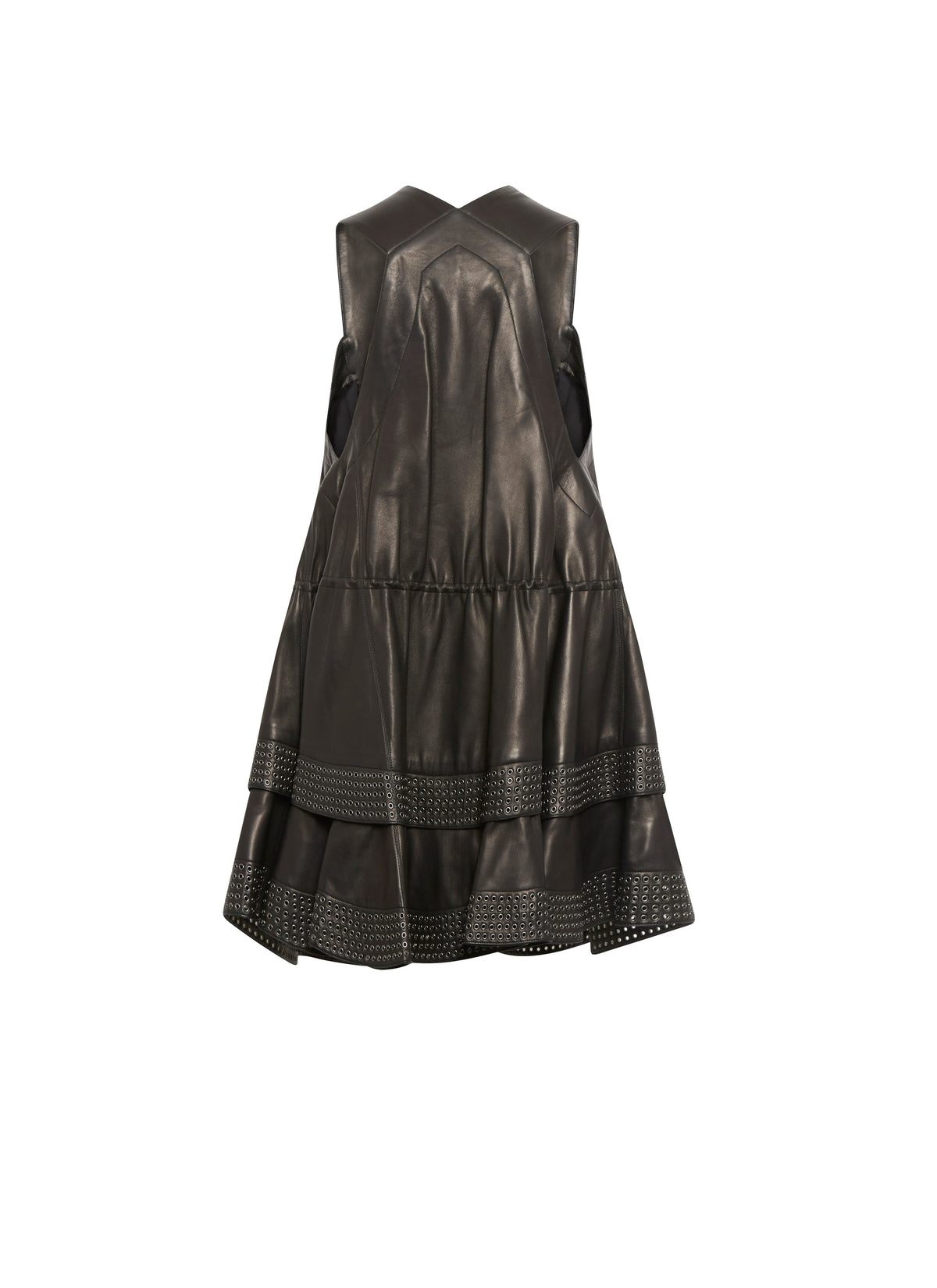 Robe oeillets en cuir - Noir