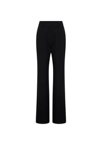 Shiny ribbed trousers - Black Alaïa