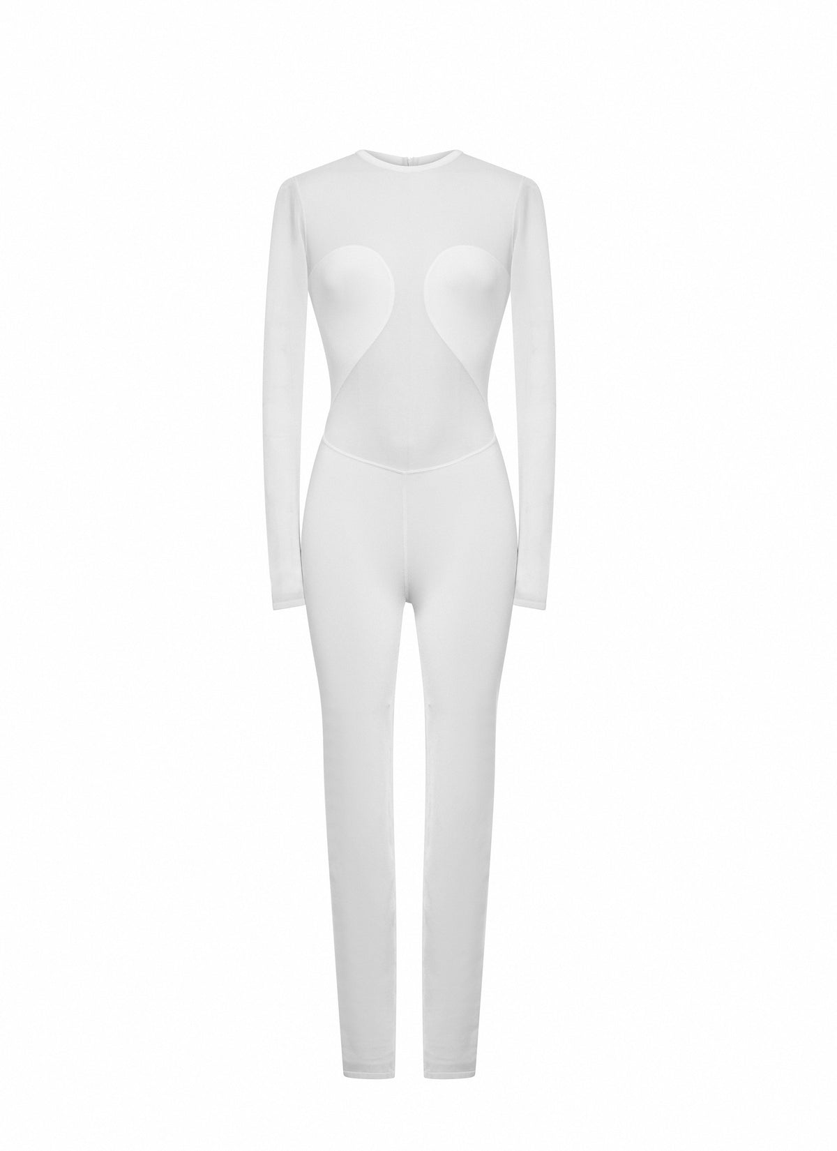 Combinaison transparente - Blanc