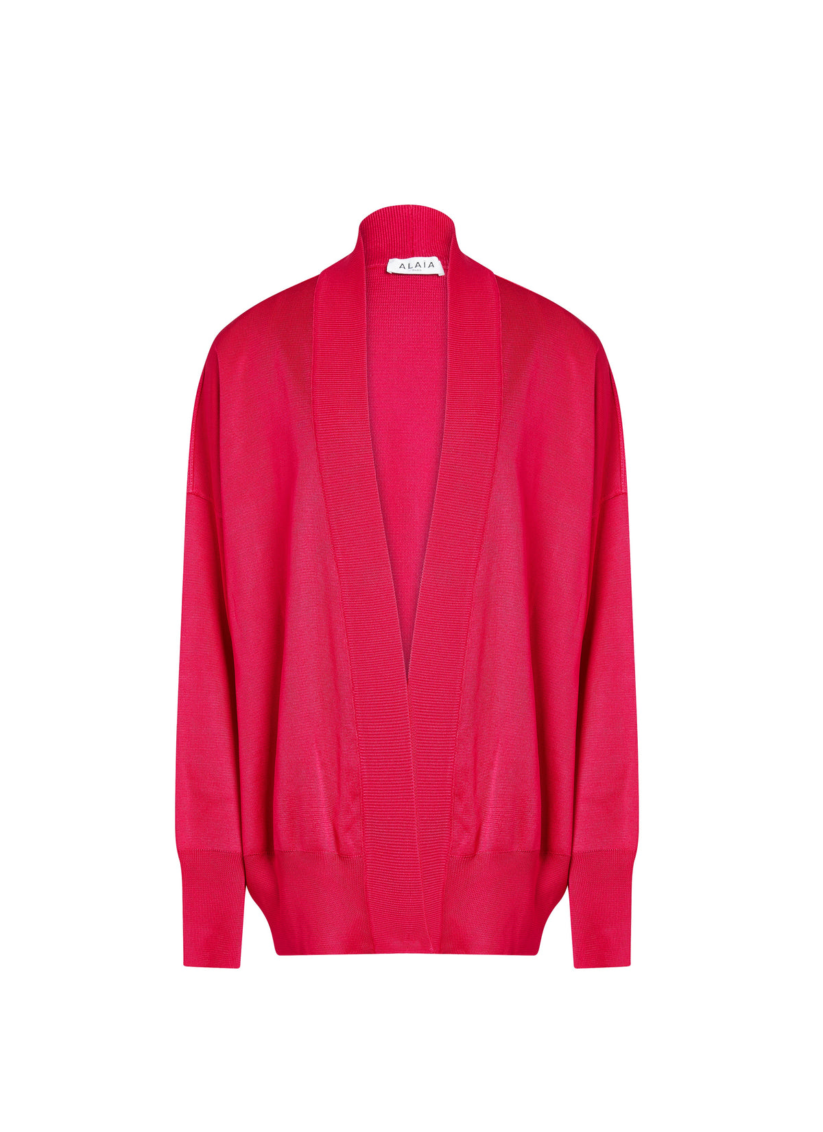 Wide neck cardigan - Fuschia