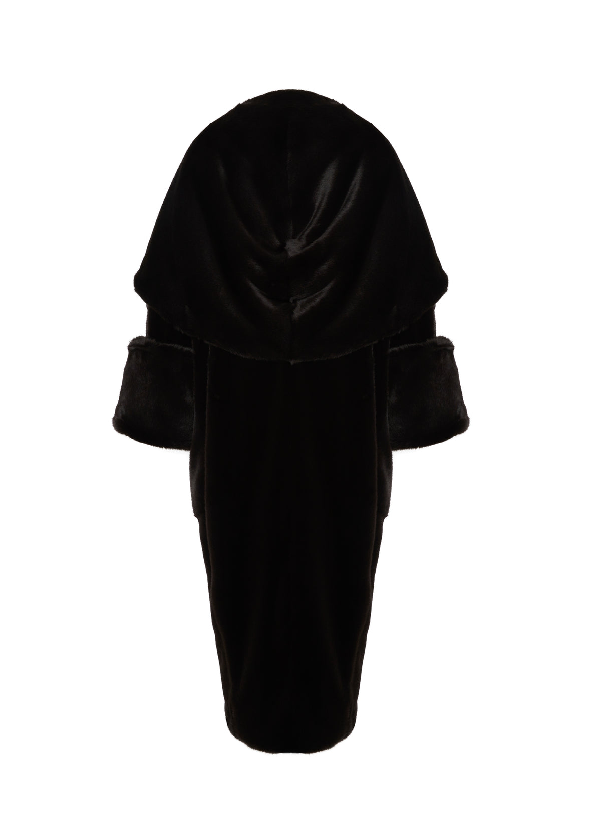 Duffle-coat oversize en fausse fourrure - Ebene