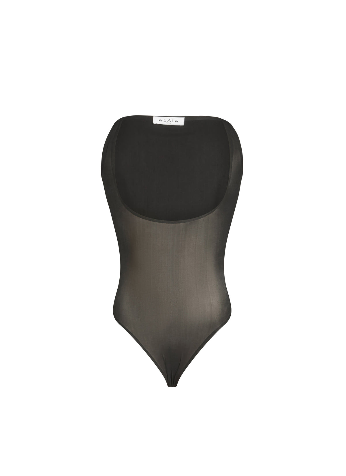 Long-sleeved Shadow Body - Black Alaïa