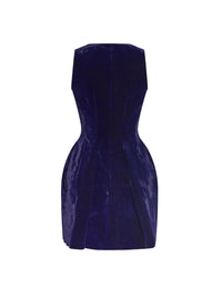 Robe sans manches à ouverture zip - Indigo