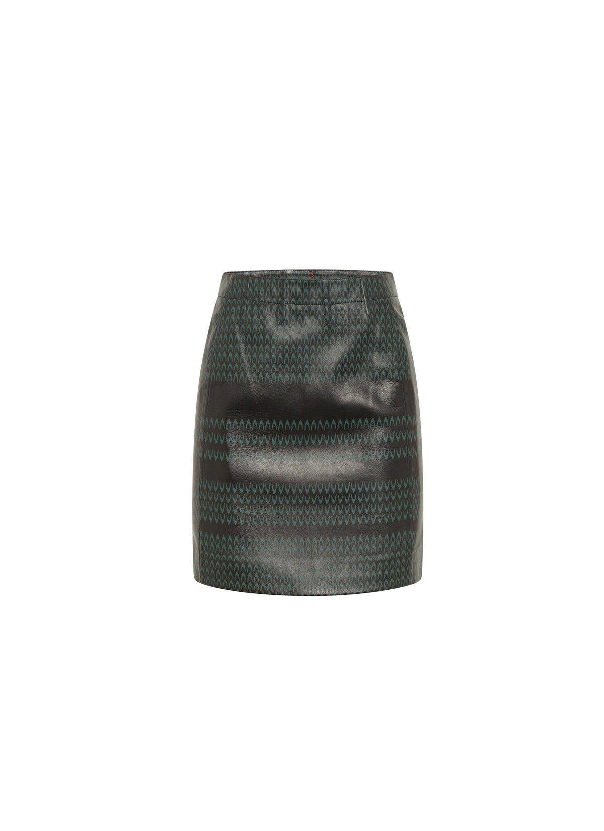 Mini-jupe en cuir - Noir & Or Rose