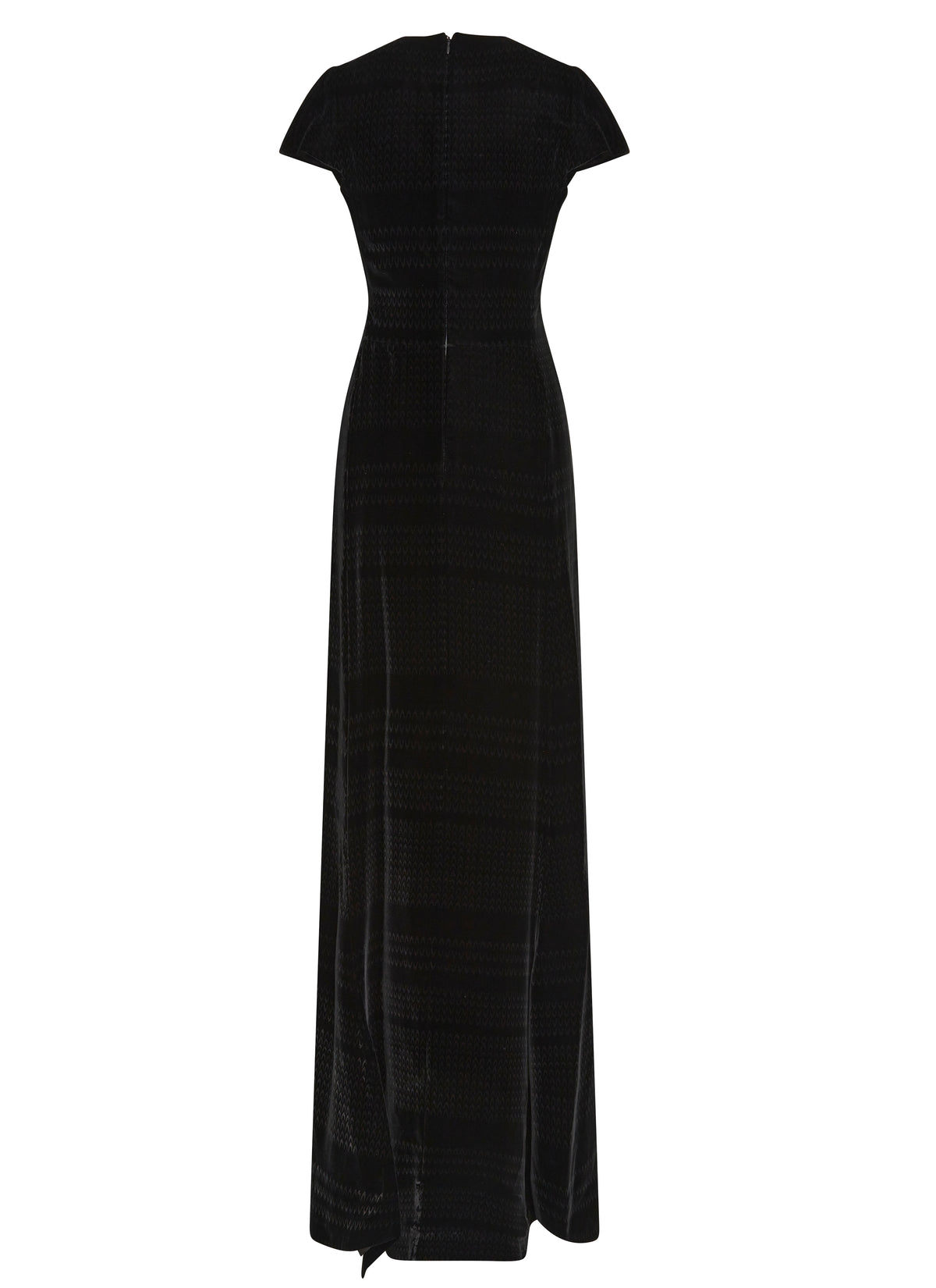 Robe à manches courtes à motifs contrastés - Noir