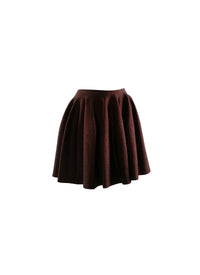 Iridescent mini skater skirt - Rosewood