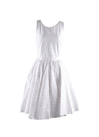 Sleeveless short petal dress - Flesh & Red