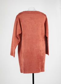 Metallic loose-fit jumper - Hazelnut