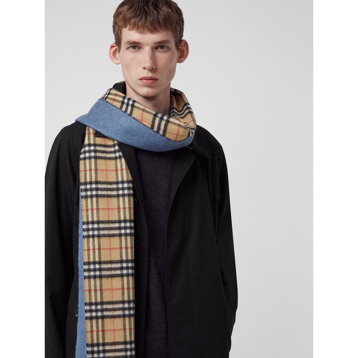 CASHMERE SCARVES PIERRE BLEU