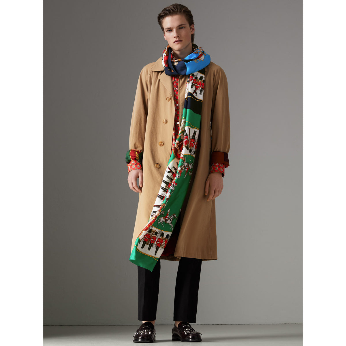 SILK SCARVES MARINE