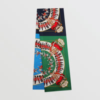 SILK SCARVES MARINE