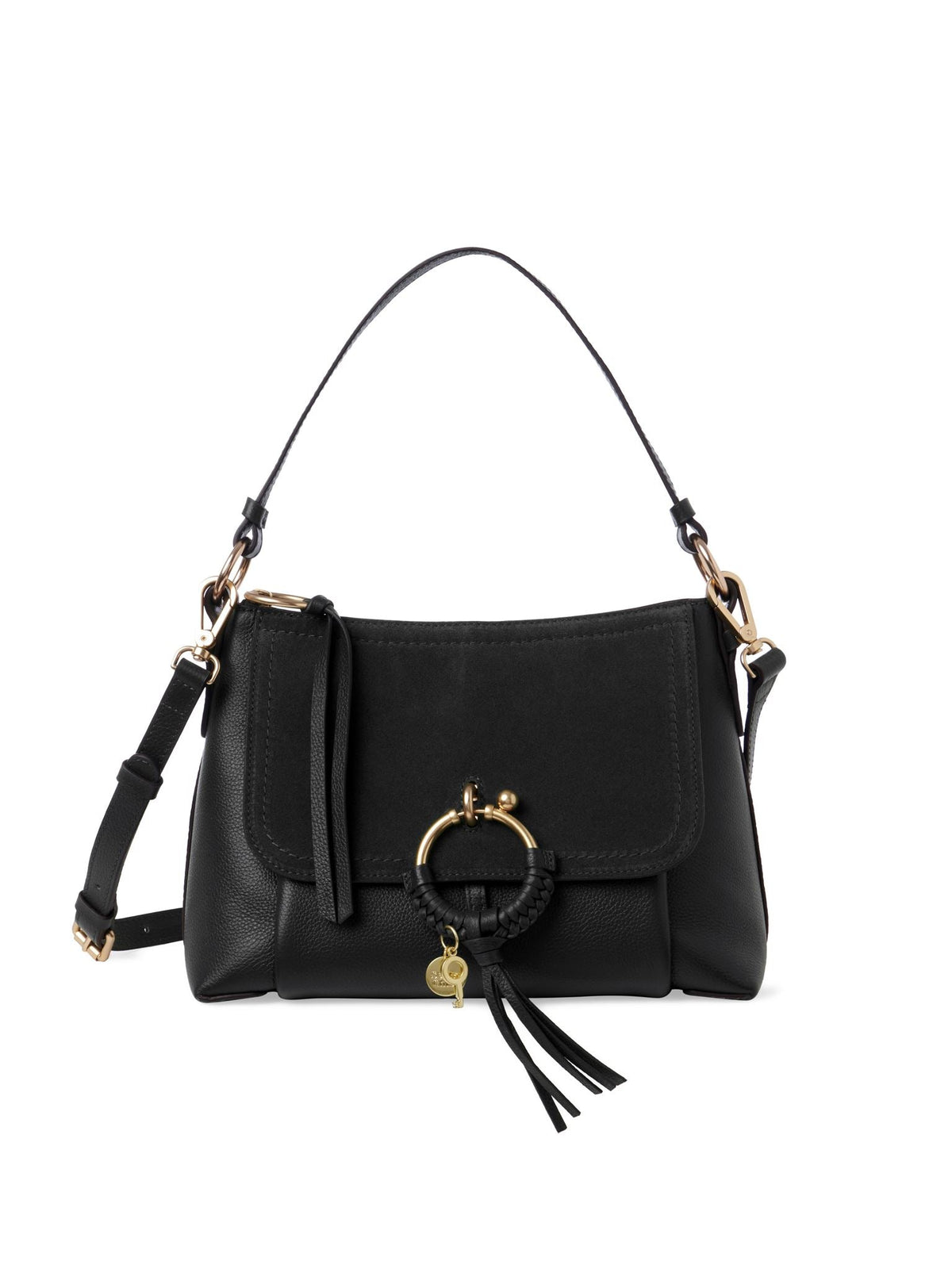 Sac à bandoulière Joan en cuir - Black