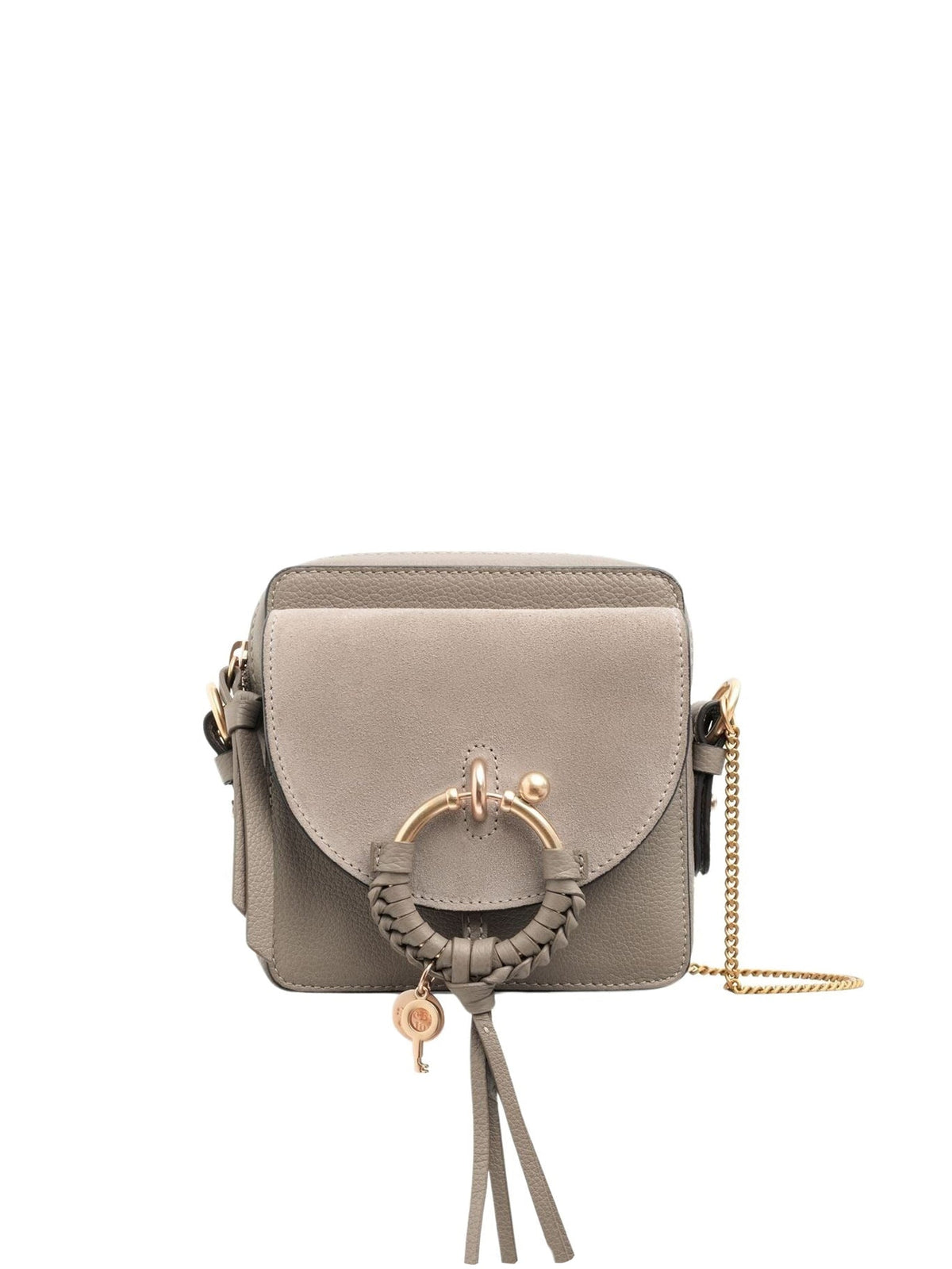 Petit sac Caméra Joan en cuir - Motty Grey