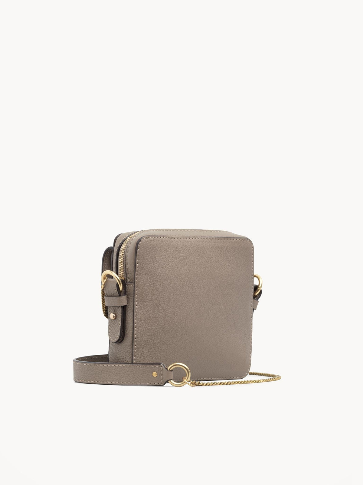 Petit sac Caméra Joan en cuir - Motty Grey