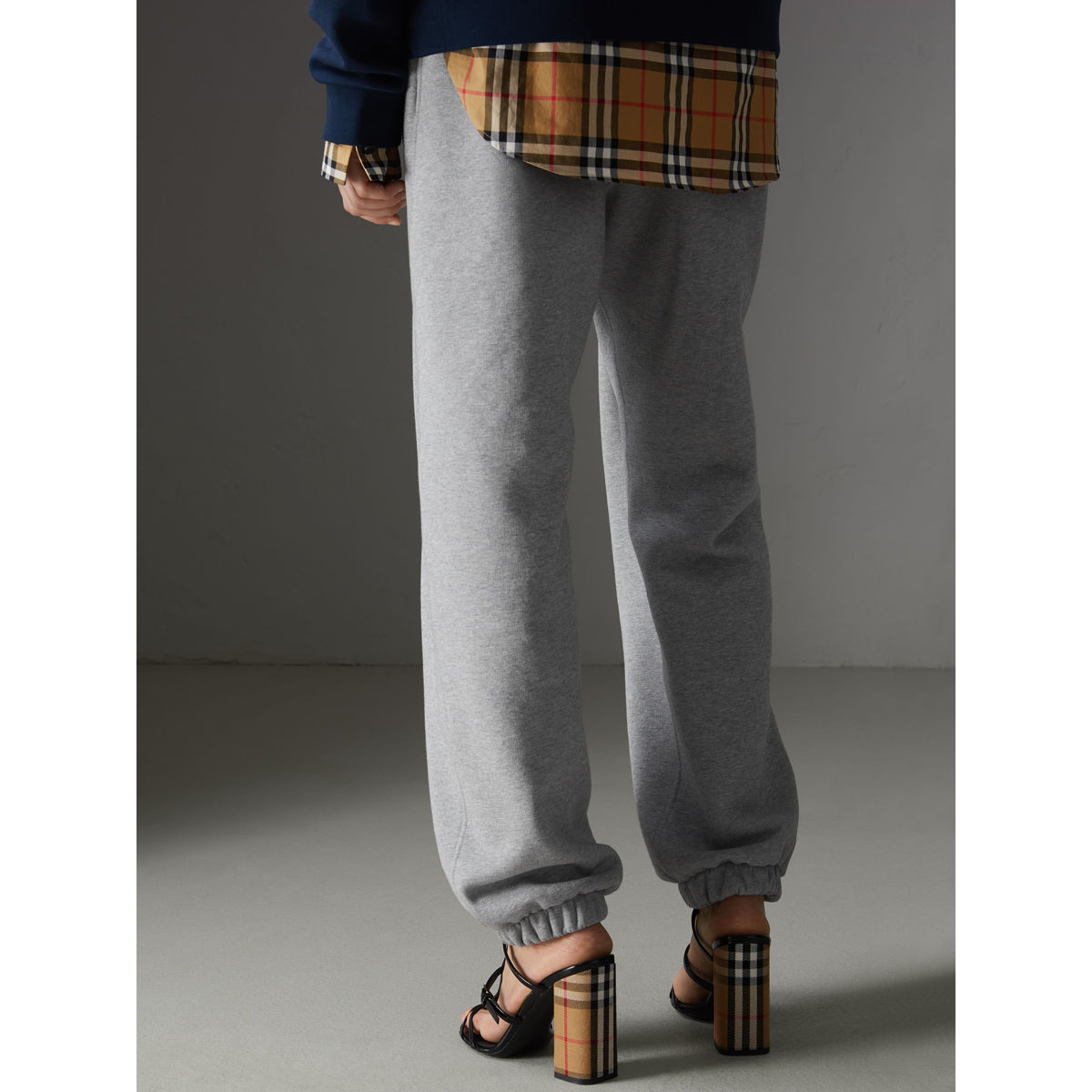 W CASUAL TROUSERS GRIS MÉLANGE
