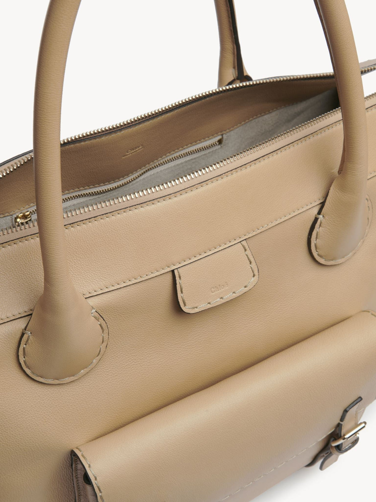 Grand sac Edith en cuir - Soft Tan