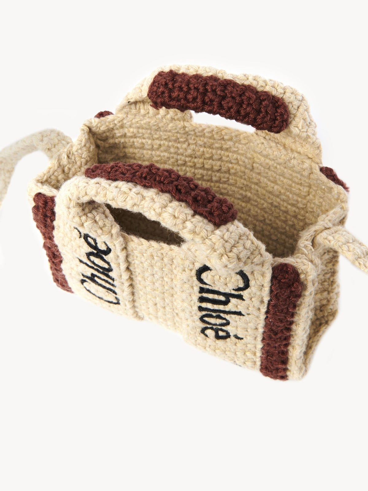 Nano sac cabas Woody - Brown & Beige