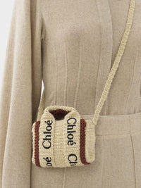 Nano sac cabas Woody - Brown & Beige