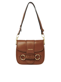 Sac porté épaule Saddie en cuir - Caramello