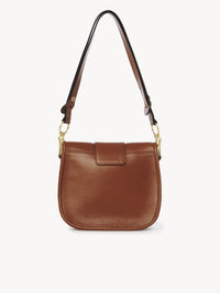 Sac porté épaule Saddie en cuir - Caramello