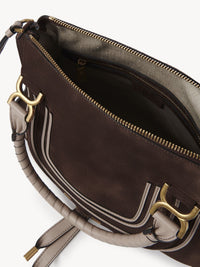 Sac double porté Marcie en cuir - Pure Brown