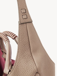 Sac hobo double porté Deia en cuir - Nomad Beige