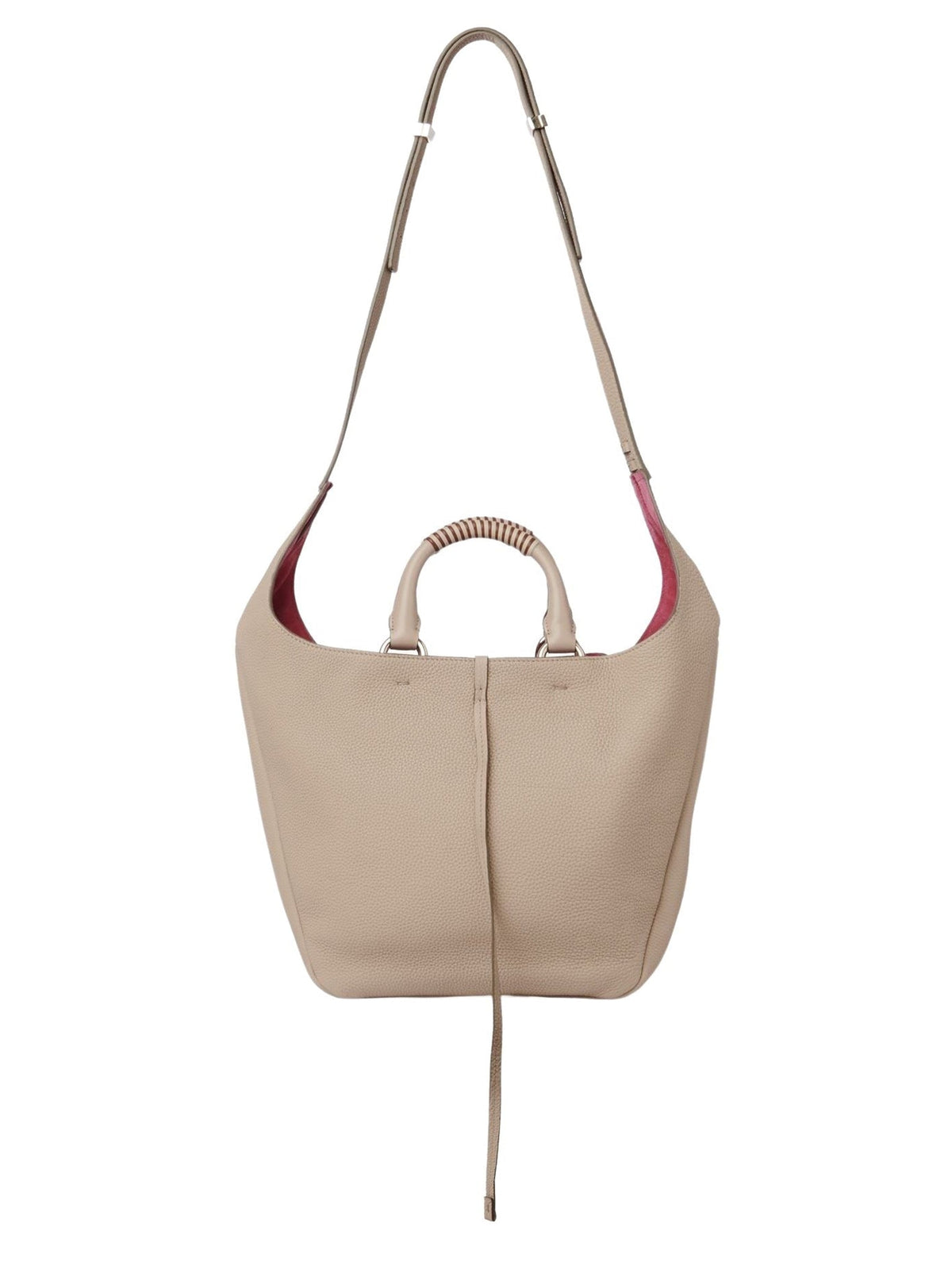 Sac hobo double porté Deia en cuir - Nomad Beige