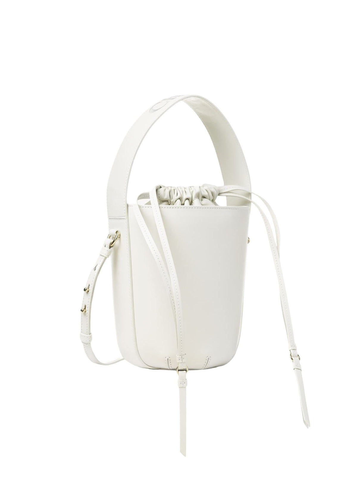 Sac seau Chloé Sense en cuir - White