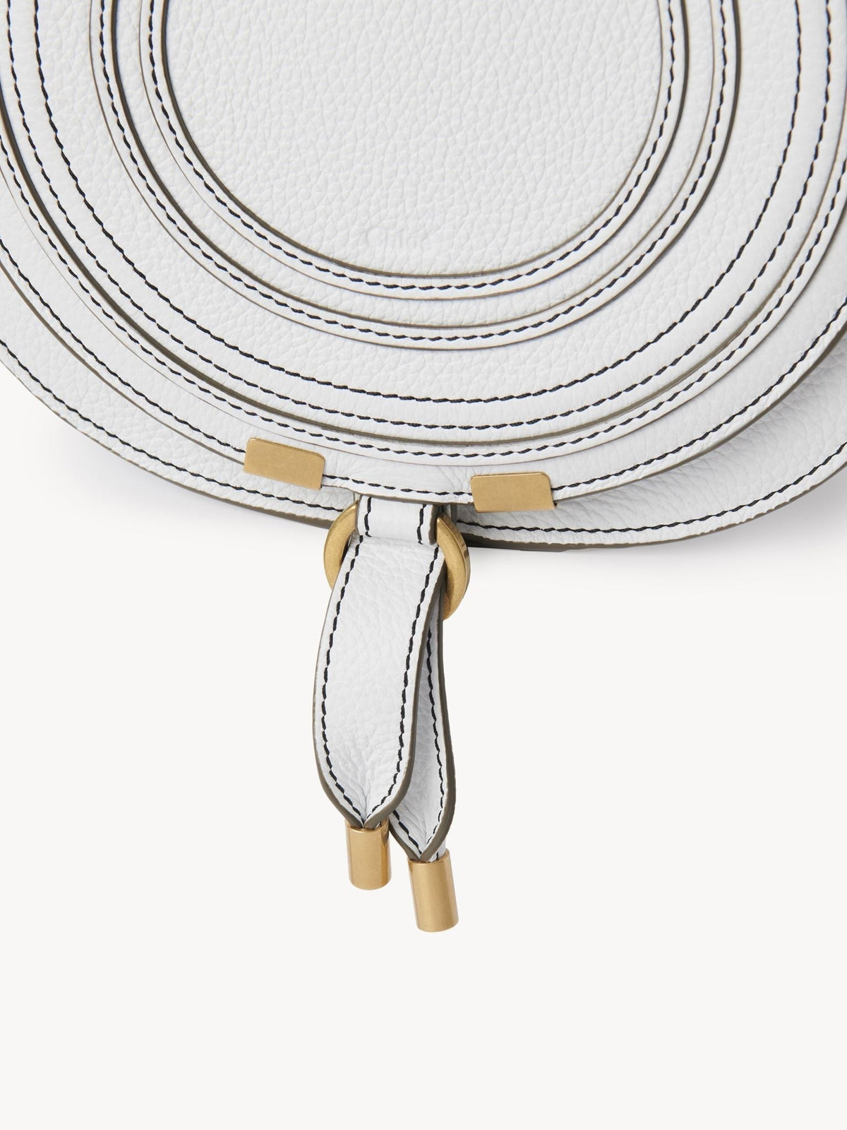 Sac à Main Marcie en cuir - Crystal White