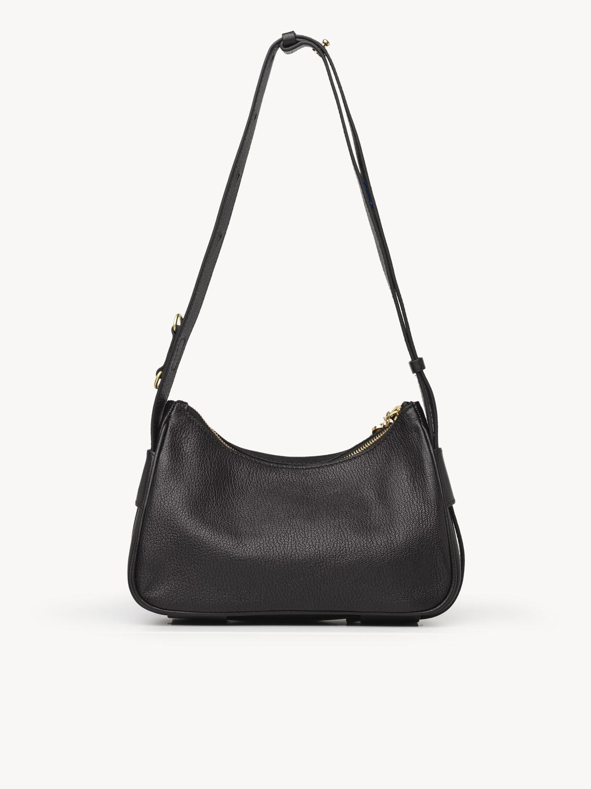 Mini sac hobo Hana en cuir - Black