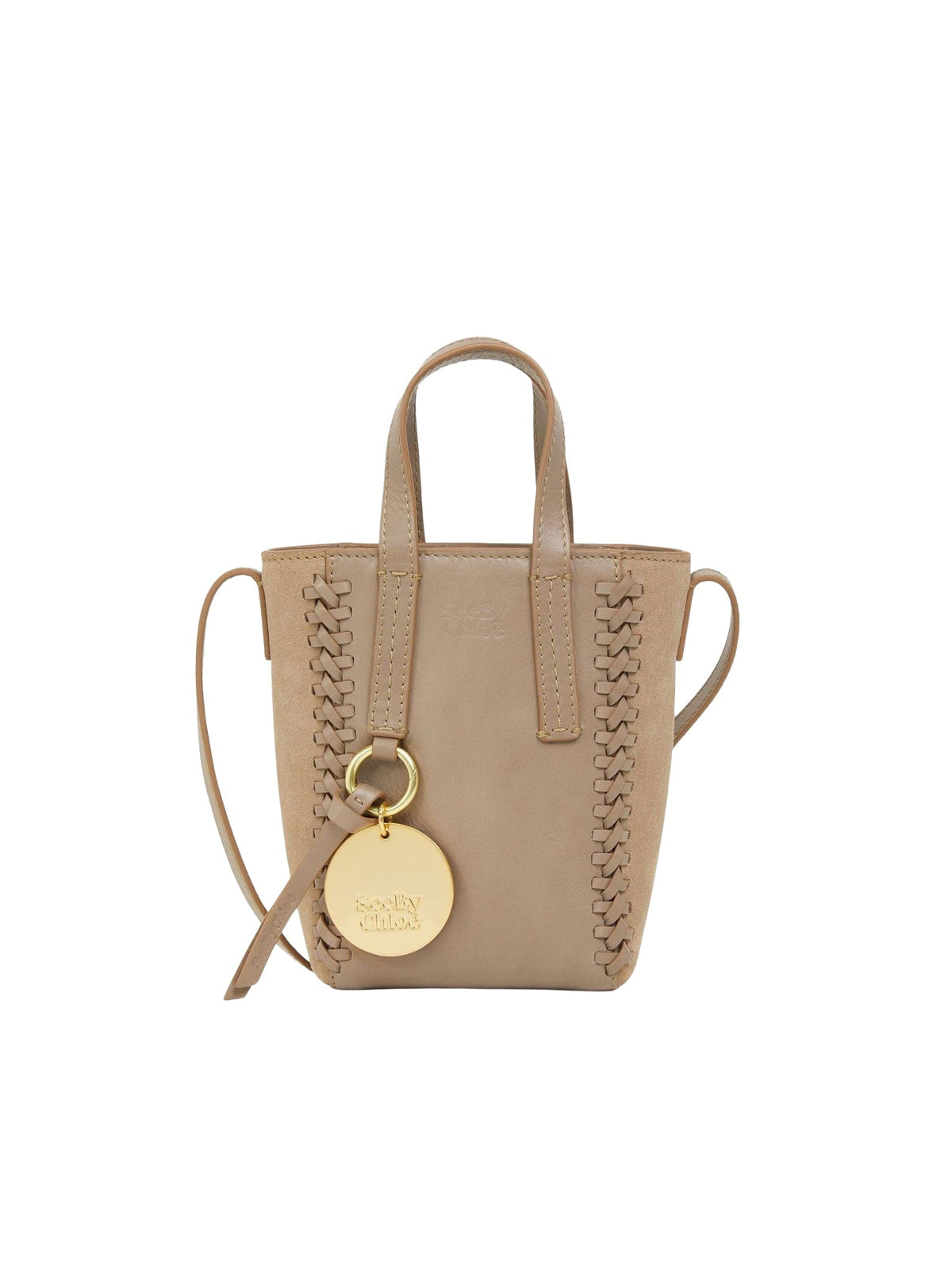 Mini sac cabas Tilda en cuir - Motty Grey