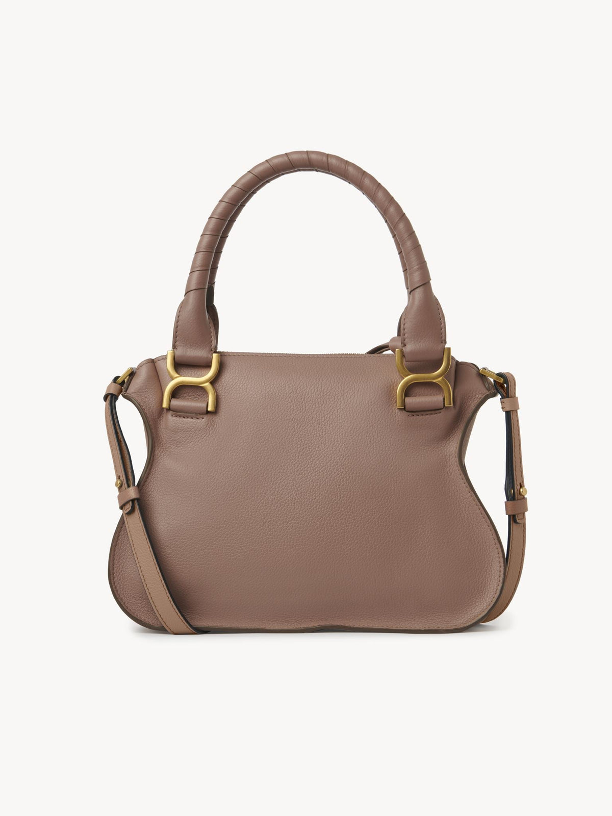 Petit sac double porté Marcie en cuir - Woodrose