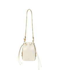 Micro sac porté épaule Marcie en cuir - Misty Ivory
