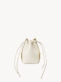 Micro sac porté épaule Marcie en cuir - Misty Ivory
